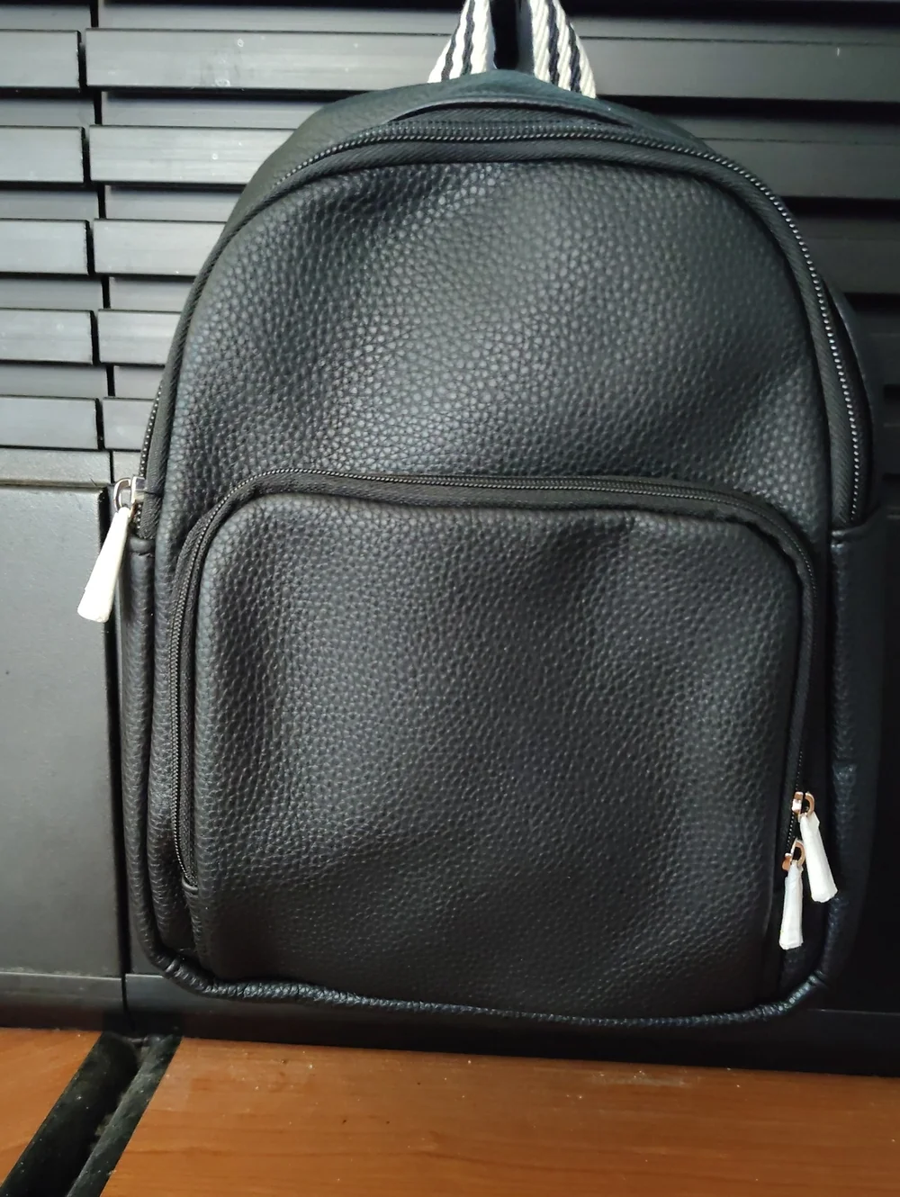 31 Gifts Festival Mini Backpack In Black Faux Leather